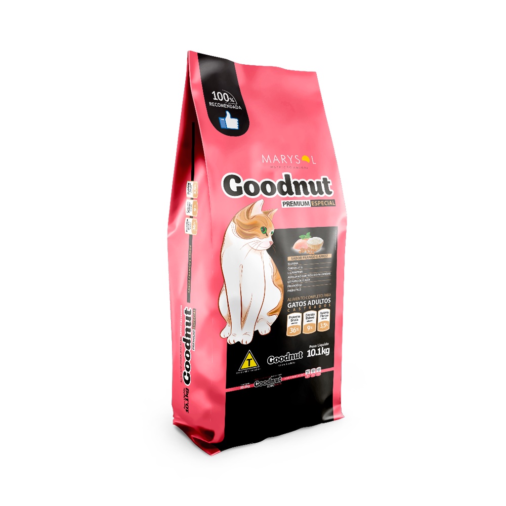 Ração para Gatos Castrados Goodnut Frango 10kg