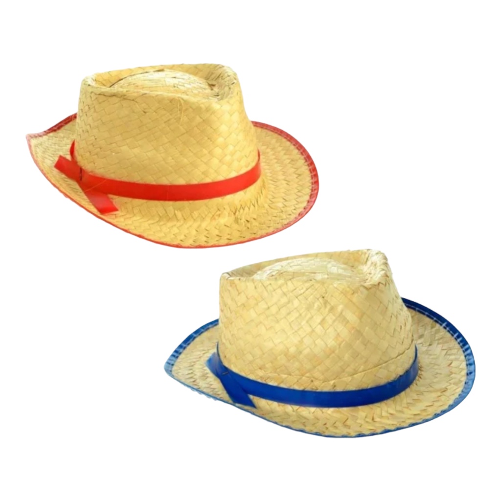 Chapéu De Palha Junino Malandrinho Caipira Chapeu de Festa Junina Menino Quadrilha