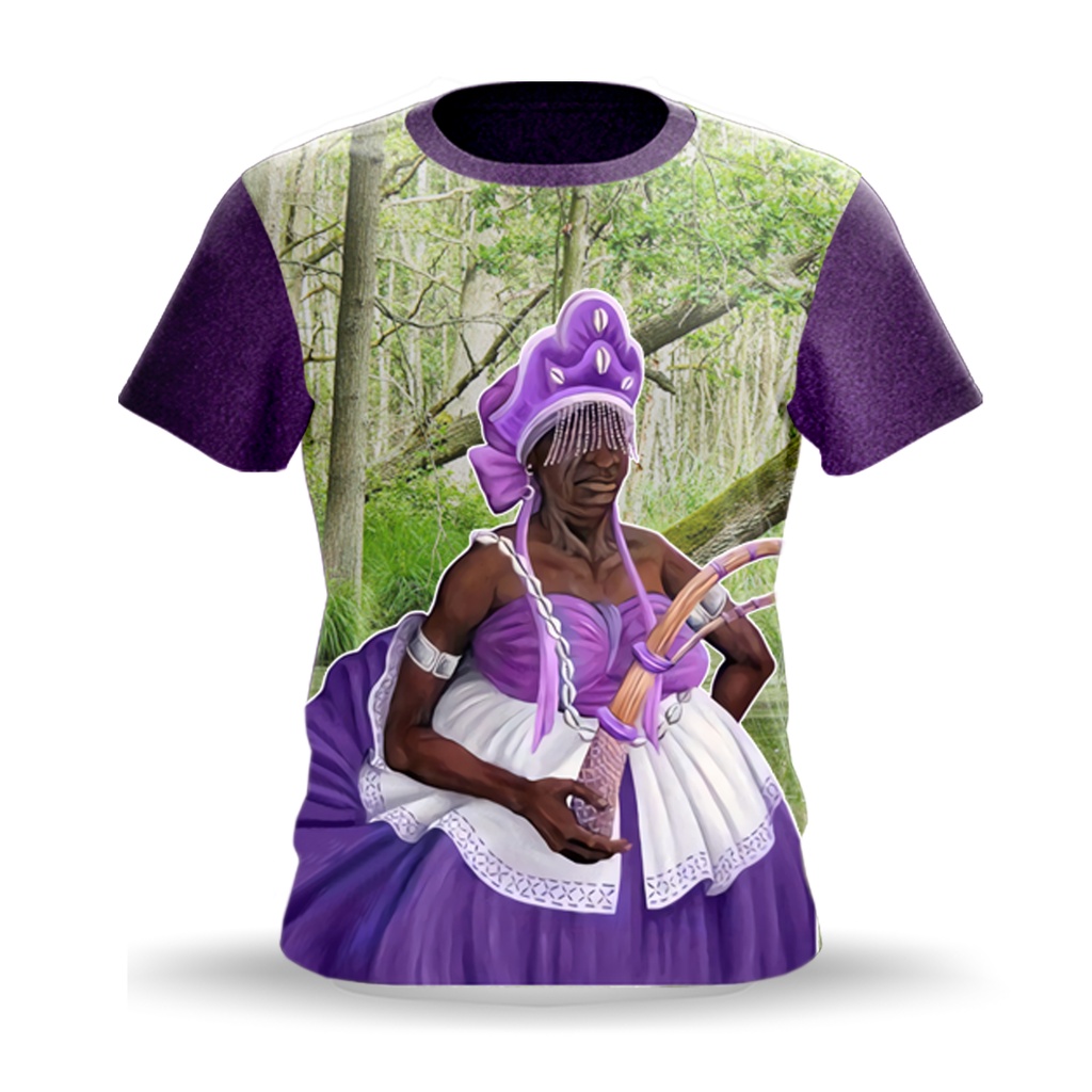 CAMISETA NANÃ - UMBANDA & CANDOMBLÉ - TECIDO DRYFIT - SUBLIMADA - Cod.070