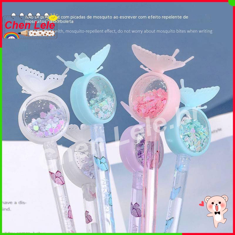 Decoração de animais com frutas com glitter fofo Caneta Gel (1 peça)