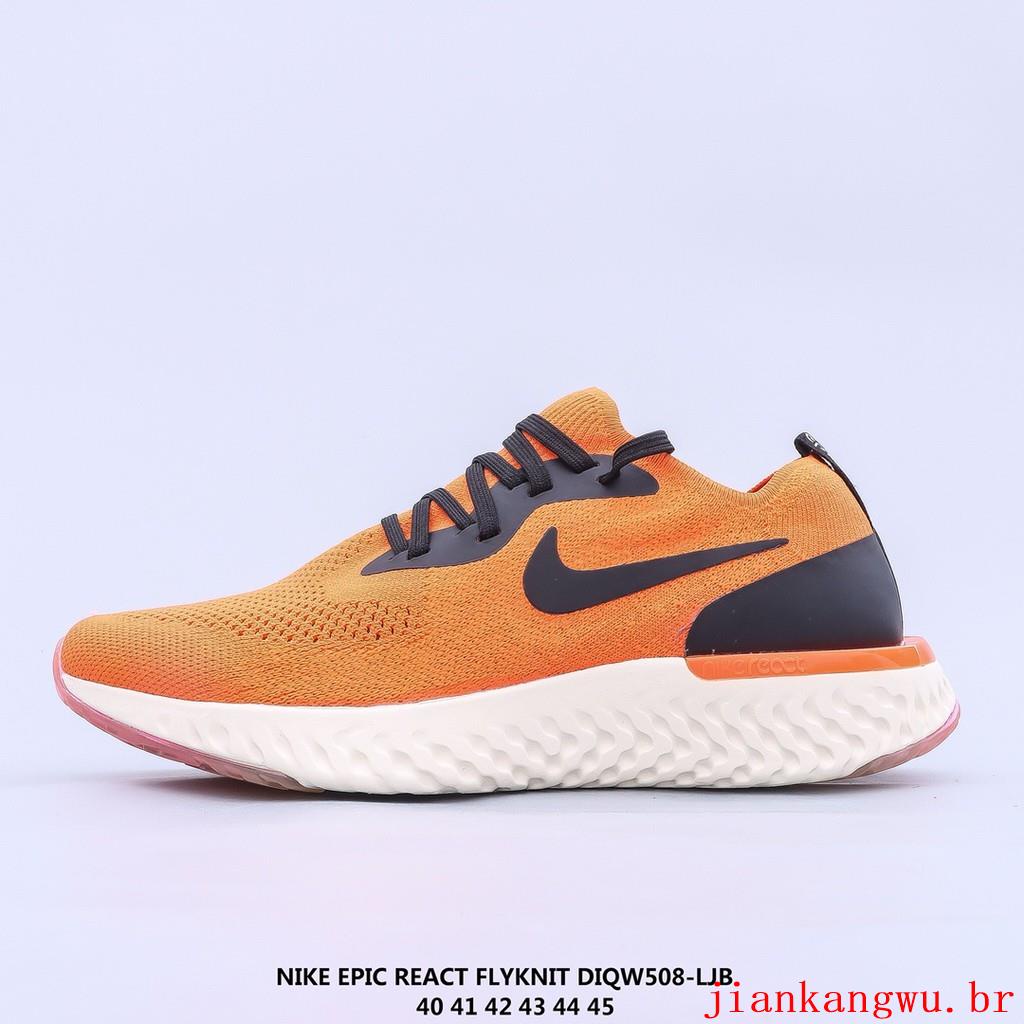 nike epic react flyknit 1 orange