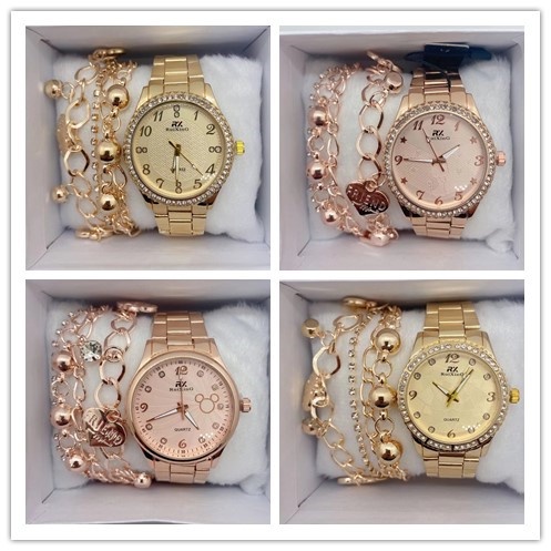 Relógio Feminino A Prova D'água metal Dourado Rose em Oferta na Shopee