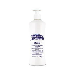 Álcool em Gel 70% 430g 5cinco