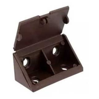 Cantoneira Suporte Marrom Para Moveis 04 Furos 20 Unidades em Oferta na Shopee