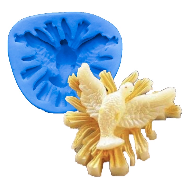 Molde de silicone - Espírito Santo Pomba Sabonete Resina Vela Biscuit
