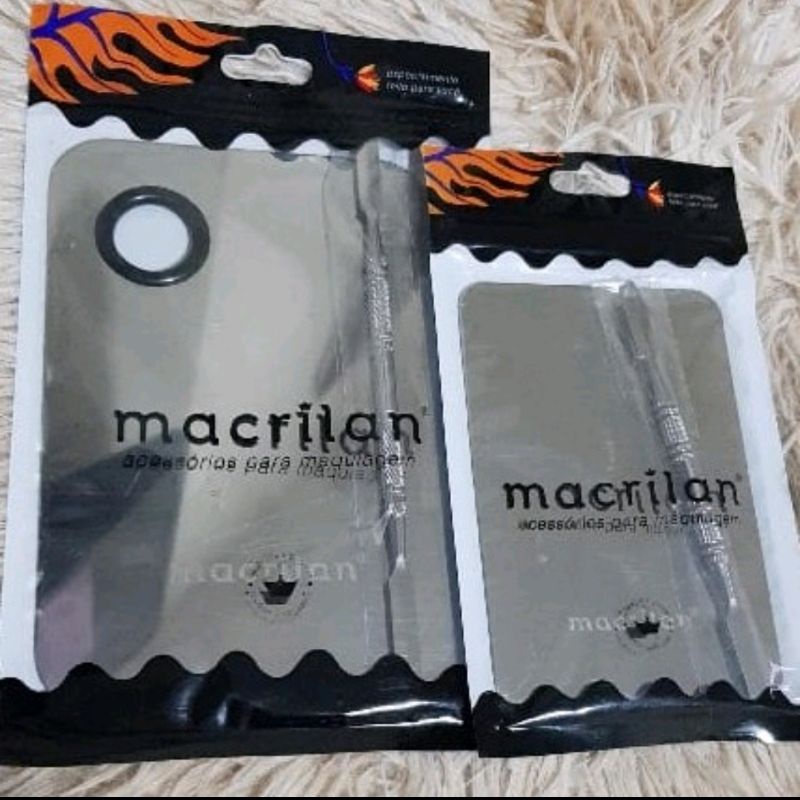 Placa e Espátula Para Maquiagem Macrilan AC-03 AC-04