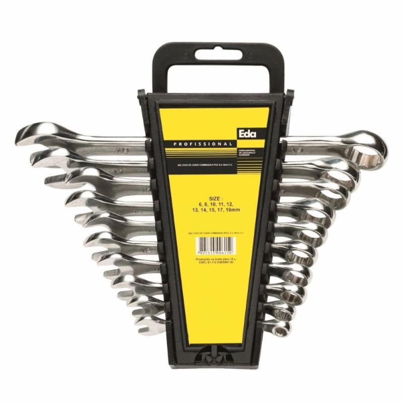 Jogo de Chave Combinada 6 à 19 MM com 11 Peças 8TN EDA em Oferta na Shopee