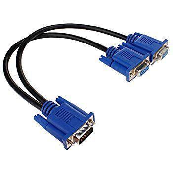 CABO ADAPTADOR Y 1 VGA X 2 VGA LIGAR 2 MONITORES