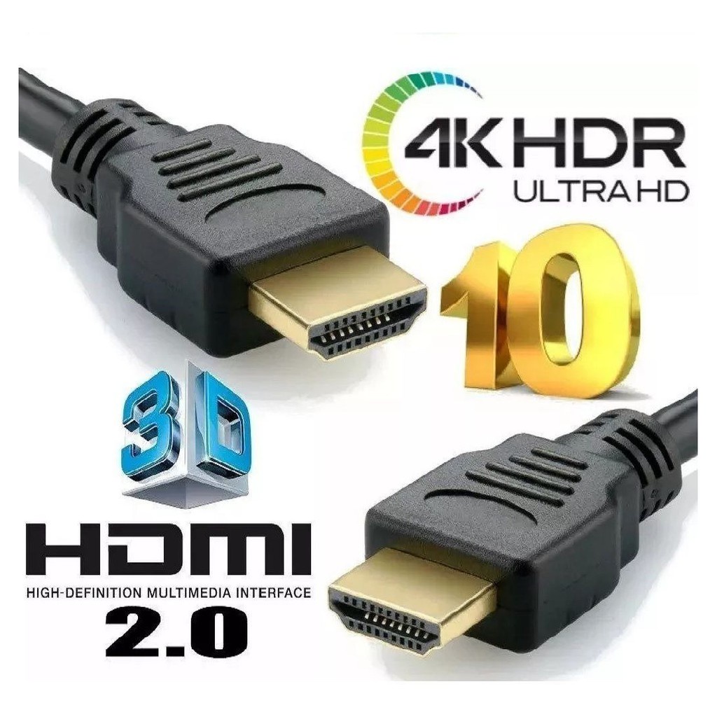 Cabo Hdmi 2.0 2k 4k Quad Blindado Full Hd High Speed 1.5m
