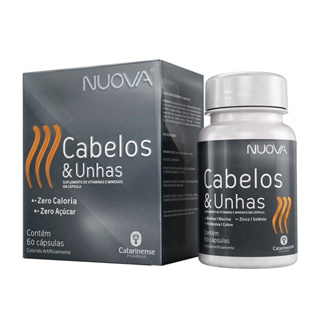 Suplemento Nuova Cabelos e Unhas 60 cápsulas - Catarinense em Oferta na Shopee