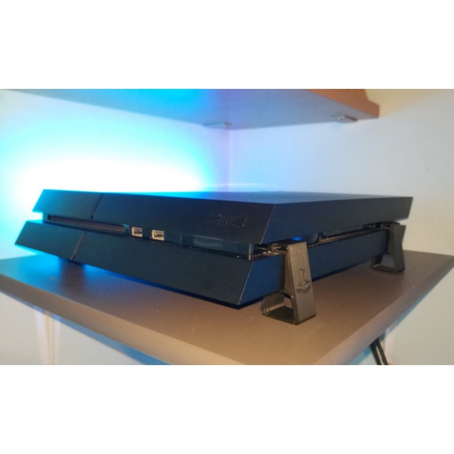 Suporte Horizontal Ps4 Slim Playstation 4 Pezinho Kit Com 4