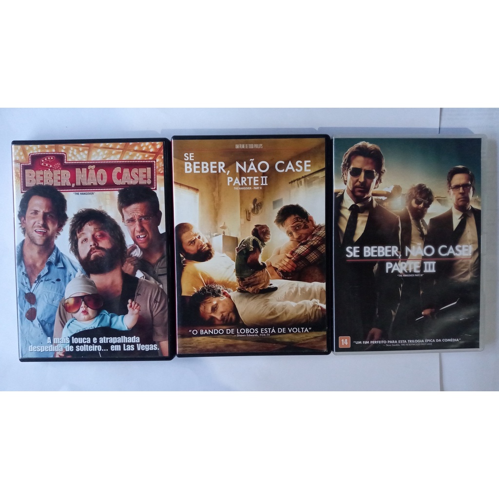 Dvd Trilogia Se Beber Não Case Dub Leg Bradley Cooper