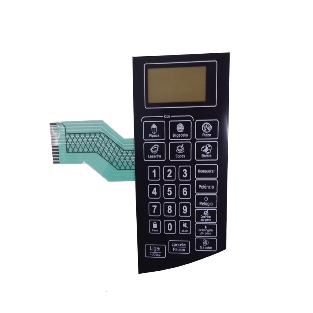 TECLADO COMPATÍVEL MICROONDAS PMO 25 - PMO25 I PRETA