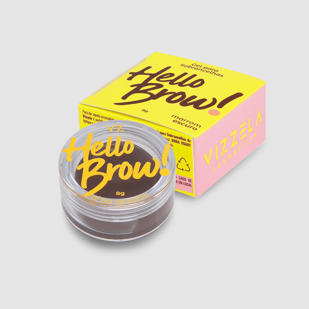 Gel para Sobrancelha Vizzela Hello Brow | Shopee Brasil