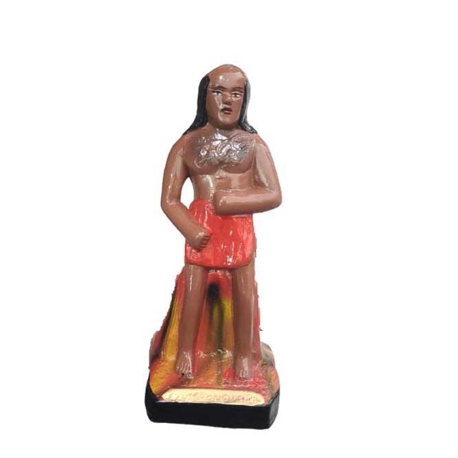 Imagem De Gesso 20Cm Exu Tronqueira - Zp7