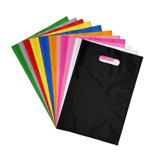 Sacolas Plásticas Boca Palhaço 30x40 Alça Vazada - 50un em Oferta na Shopee