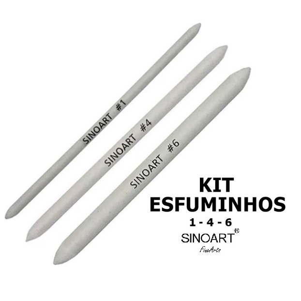 Esfuminho Para Desenho Sinoart Kit C/ 3 Unid. em Oferta na Shopee