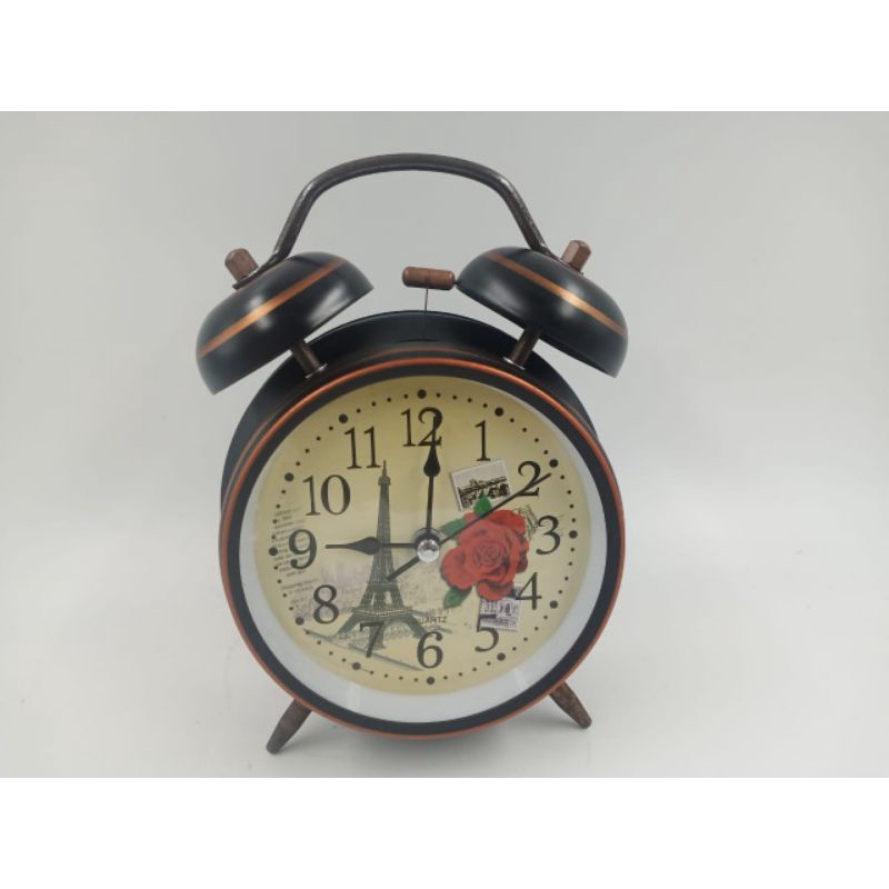 relogio despertador vintage estilo antigo retro com sino barulhento