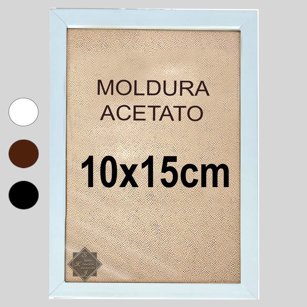Moldura Quadro Com Acetato 10x15cm em Oferta na Shopee