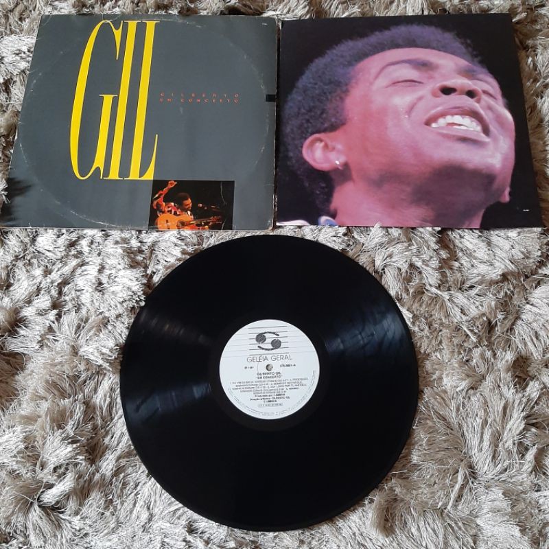 LP/Disco de vinil Gilberto Gil - Em Concerto (1987) | Shopee Brasil