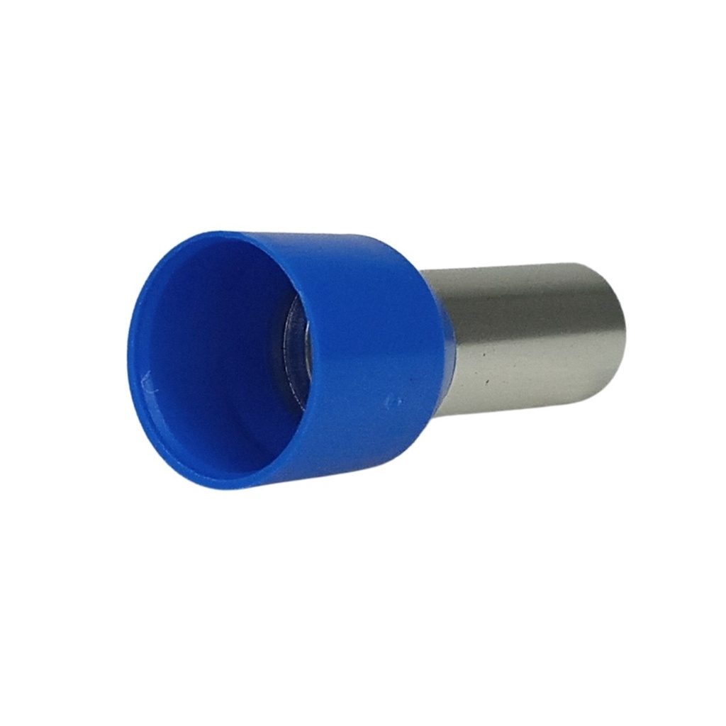 Terminal Ilhos Tubular Isolado 16mm² Azul 10 Unidades · foto 2