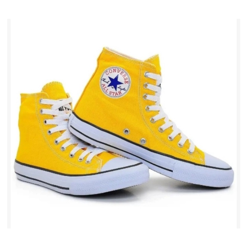 Bota Converse All Star Chuck Taylor Amarelo Shopee Brasil