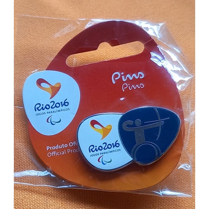 PIN Oficial Jogos Paralimpicos Rio 2016 (Tiro com Arco). Elimatec Moedas Antigas.