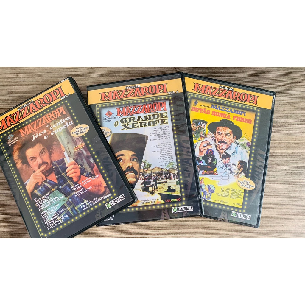 DVD MAZZAROPI EM JECA CONTRA O CAPETA + BETÃO RONCA FERRO+O GRANDE XERIFE COLEÇÃO. Shopee Brasil
