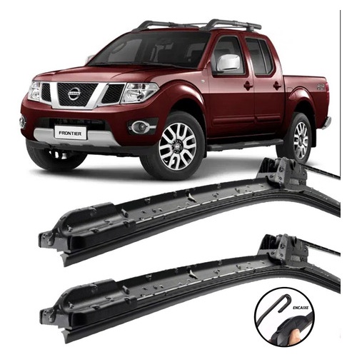 Palhetas Silicone Limpador Parabrisa Nissan Frontier 2007 Até 2017