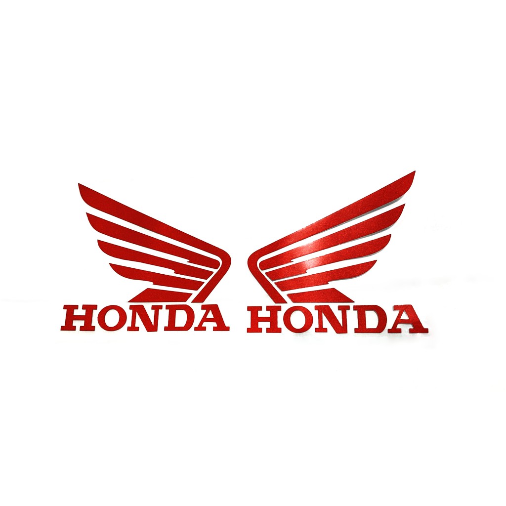 Adesivo Honda Asas Vermelho Tanque e carenagem - Hornet CB CG Biz- Par