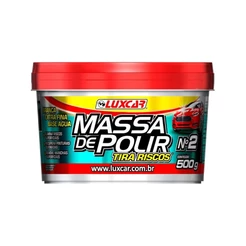 Massa de polir carro tira riscos pasta n2 extra fina 500g cera luxcar