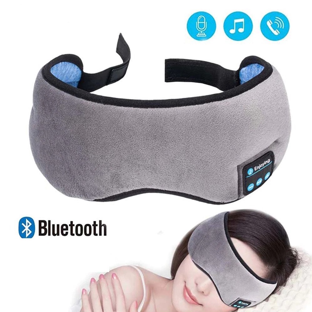 Imagem Máscara Dormir Fone De Ouvido Bluetooth para ouvir Música ao viajar e praticar meditação - Tapa Olhos