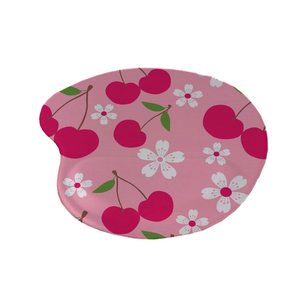 Mousepad – Frutas Cereja - Ergonômico Apoio De Punho Pulso — imagem 2 de 2