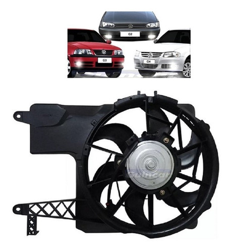 Eletroventilador Completo Vw Gol G2 / G3 / G4 - Com Ar