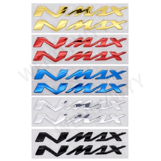 2 Peças De Borracha Macia 3D Emblema Adesivo Decalque Para Motocicleta Yamaha Nmax N-Max em Oferta na Shopee
