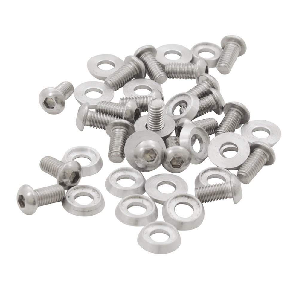 Kit Parafusos Inox Para Lataria Motor VW Fusca Kombi Brasília Variant Motor a Ar -  20pçs