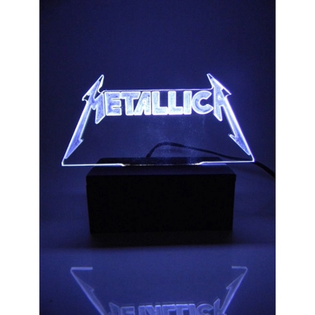 Luminária Abajur super Led Metallica RGB 16 cores