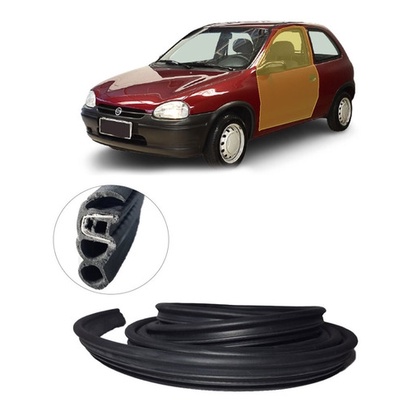Borracha Portas Corsa Classic Sedan Corsa Hatch 1995 A 2012 em Oferta na Shopee