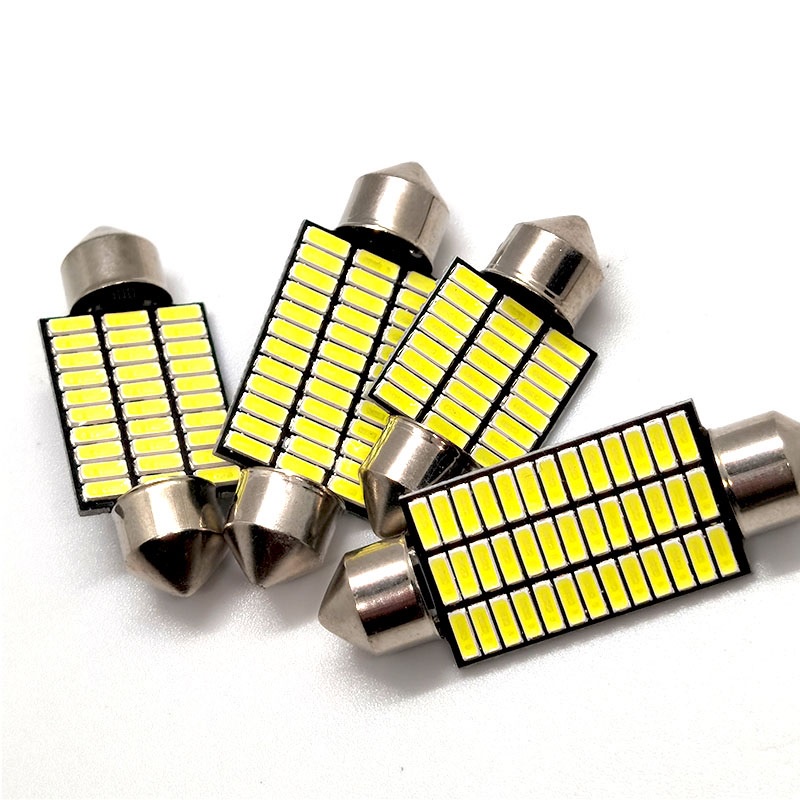 Par Lampada Torpedo 39 Leds Smd 3104 6500k Teto Placa Mala 12v Super Forte