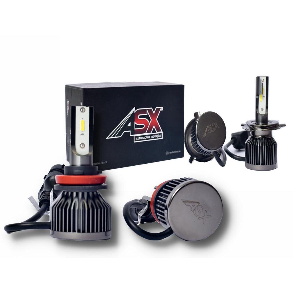 Lâmpada Ultra Led H4 H11 ASX 5500 Lumens 6000K 40W Ultra 2 Pares Ultra Led Chip Csp 6000 Kelvin