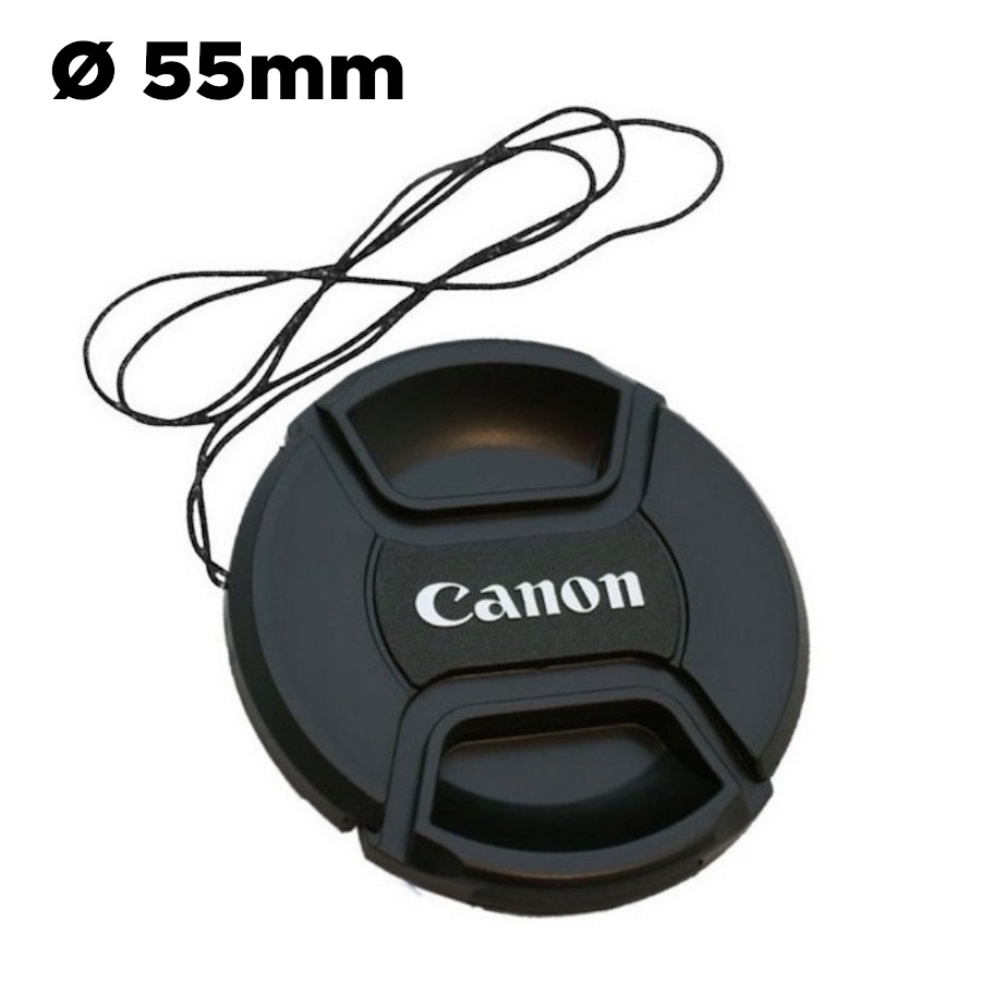 Tampinha Canon Frontal Lente Canon Ø 55mm - Tampa para lentes Canon DSLR EF EF-s