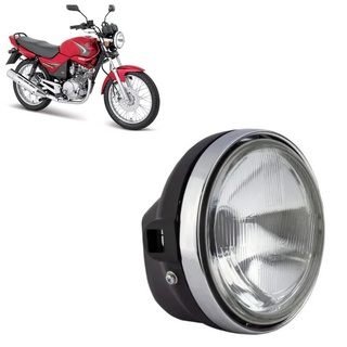 Farol Completo Yamaha Ybr 125 Até 2004 Lente Vidro