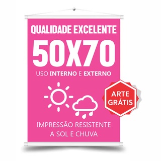 Banner em lona 50x70 - Arte Grátis