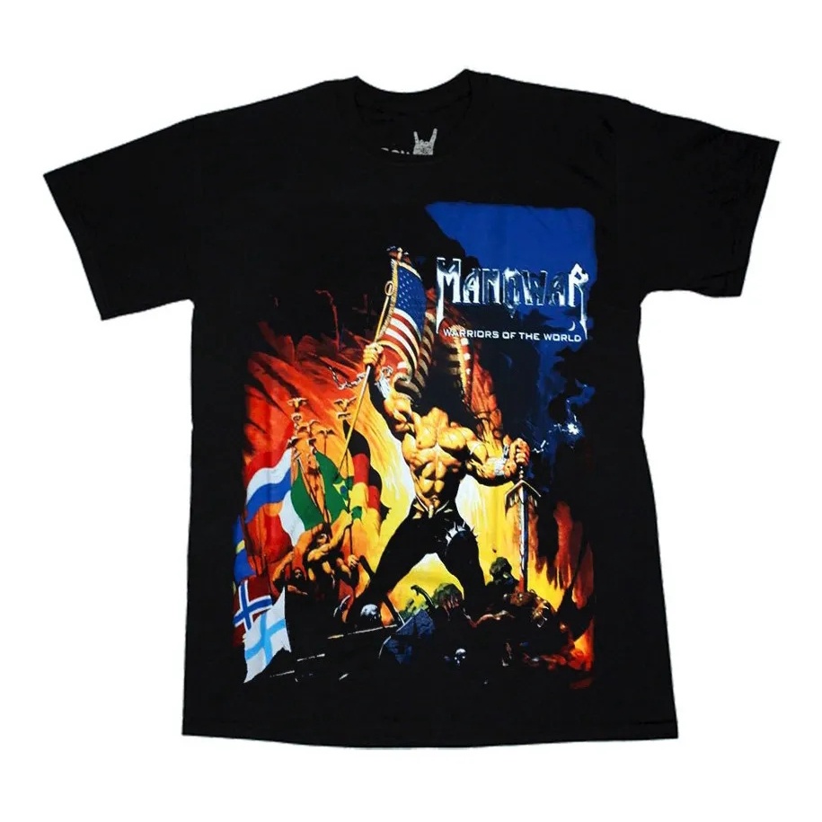 Camiseta Manowar - Warriors Of The World Masculina - Escorrega o Preço