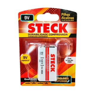 Bateria Alcalina 9V Para Camera Digital 1 Peca Steck em Oferta na Shopee