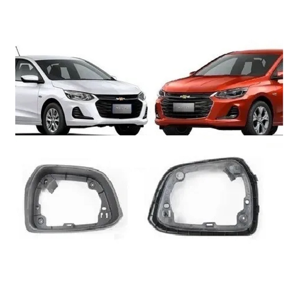 Moldura Aro Retrovisor Novo Onix 2020 2021 2022 Direita