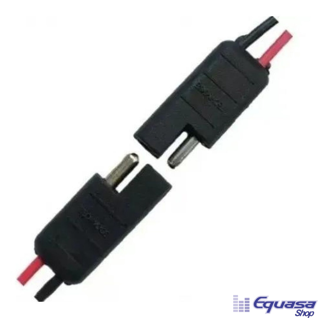 Conector 2 vias Fio 1,5 mm chicote plug para caixa de som Conector 2 Vias Encaixe Rápido Technoise