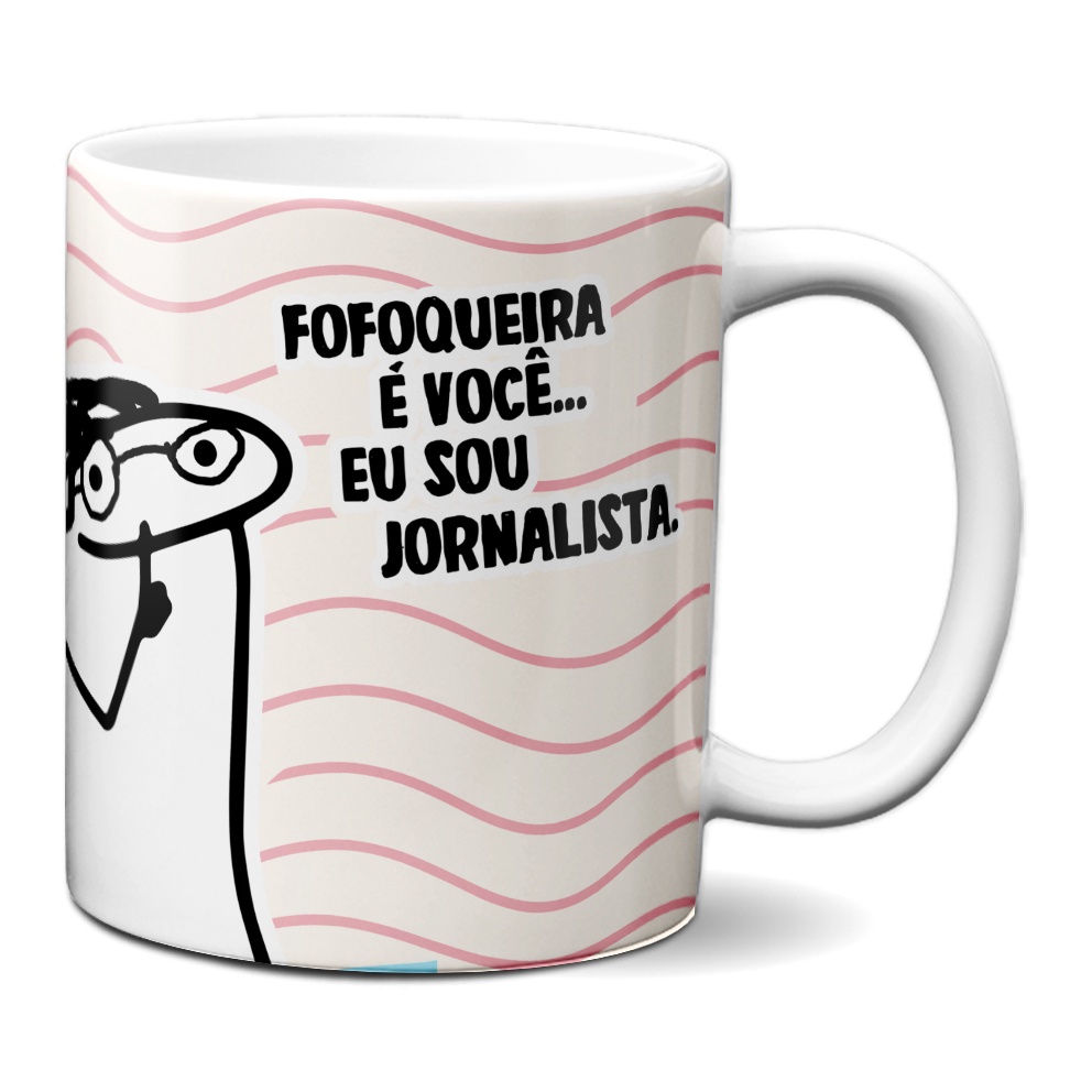 Xícara Profissão Jornalismo Flork Meme Xícara Engraçada