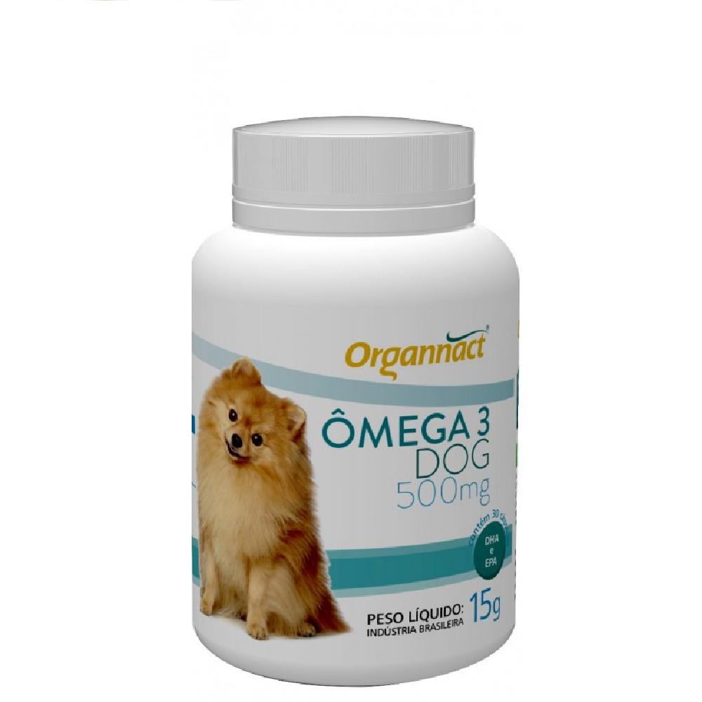 Omega 3 500mg 30 Comprimidos Suplemento Cães e Pets - Organnact