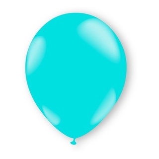 50 Unid Balão Azul Tiffany Turquesa 8 Pol Bexiga Festa